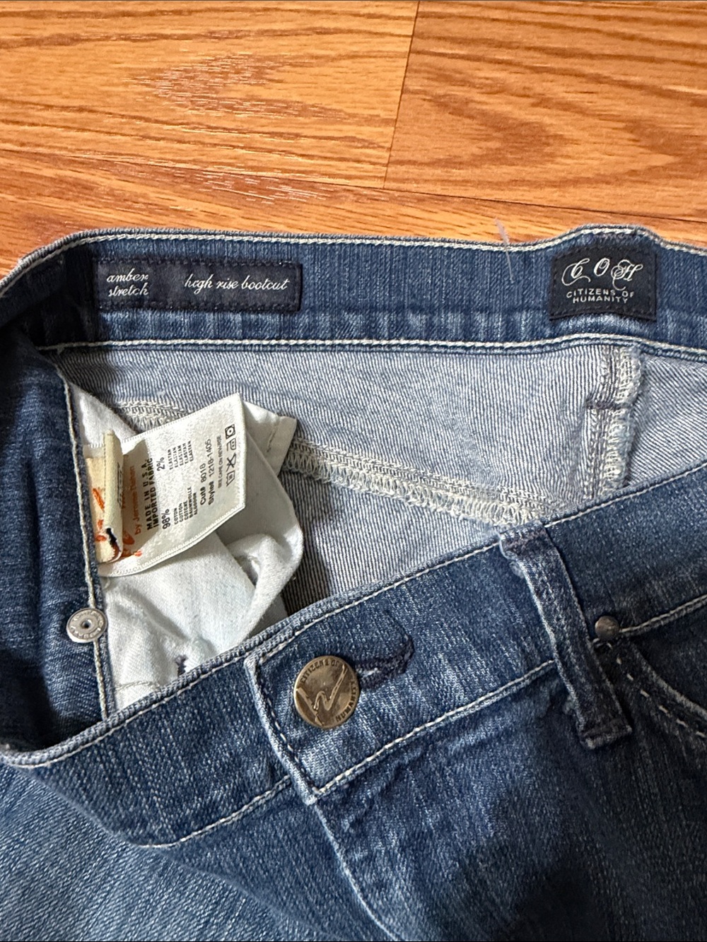 Citizens Of Humanity Blue High rise Boot Cut Jeans - Picture 4 of 6